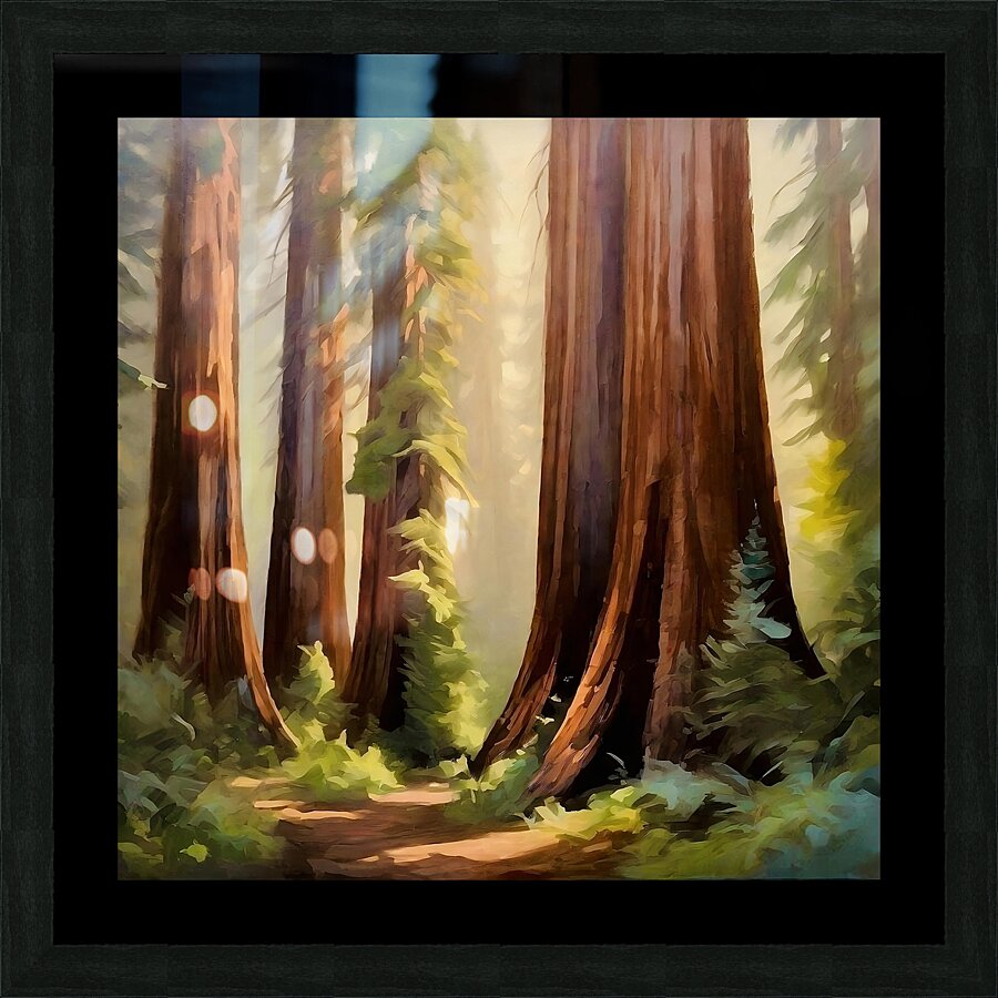 Forest giants Picture Frame print