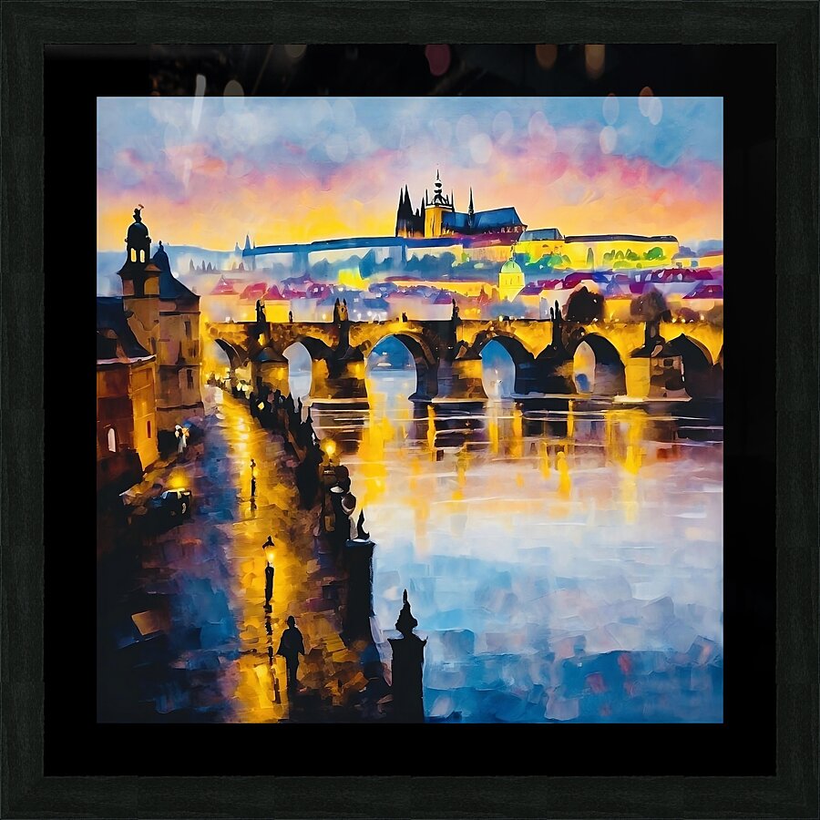 The Charles Bridge Prague Picture Frame print