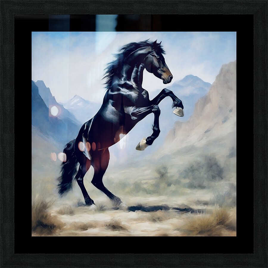 Wild stallion  Picture Frame print