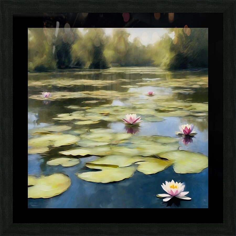 Idyllic Lilly pond Picture Frame print