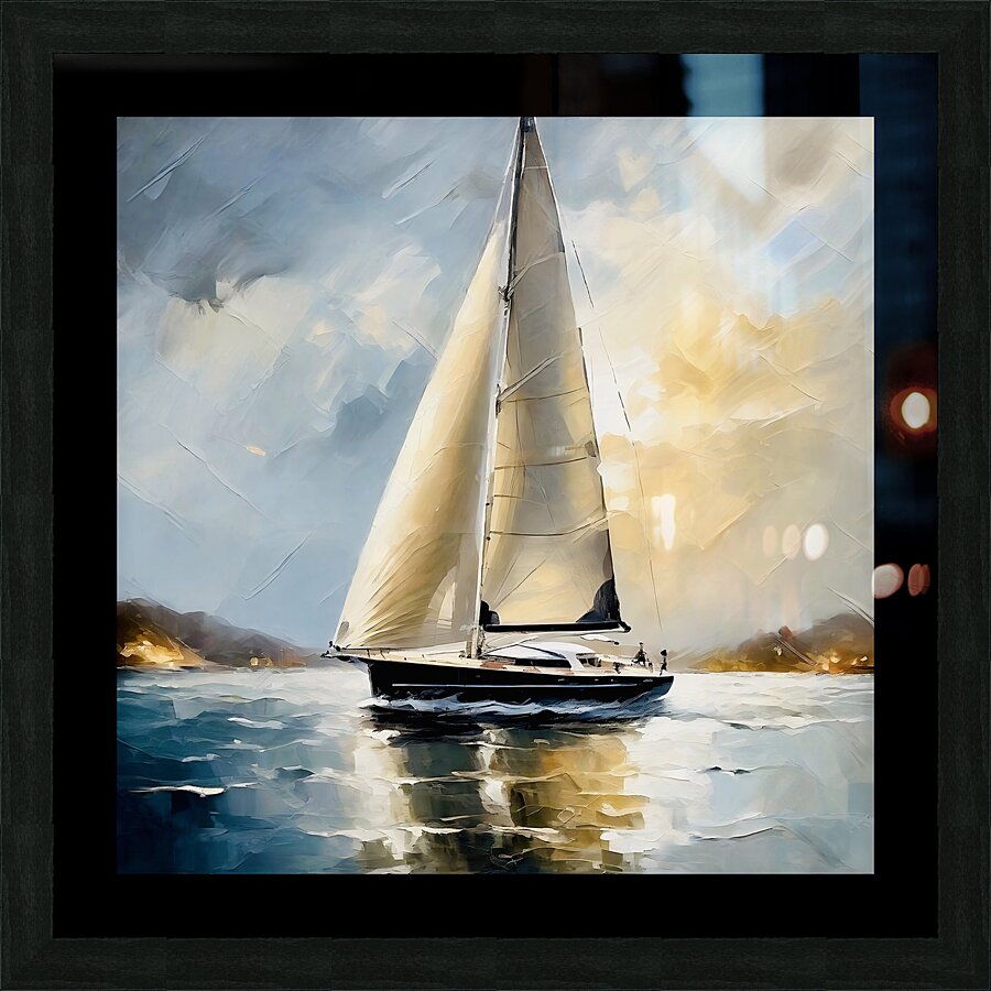 The pleasure sailing Picture Frame print