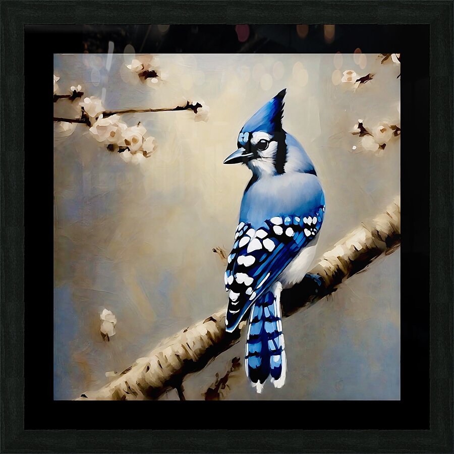 Blue Jay Picture Frame print
