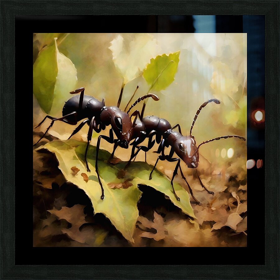 Leaf cutter ants Picture Frame print