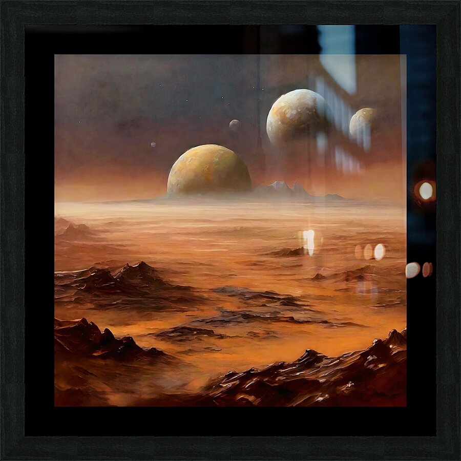 New worlds Picture Frame print