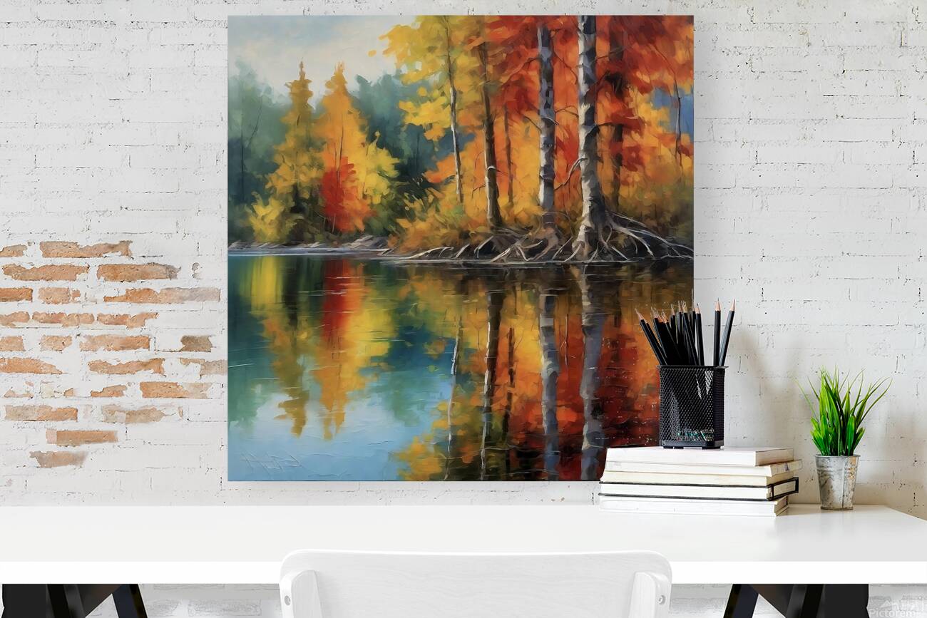 Autumn reflections  Reproduction