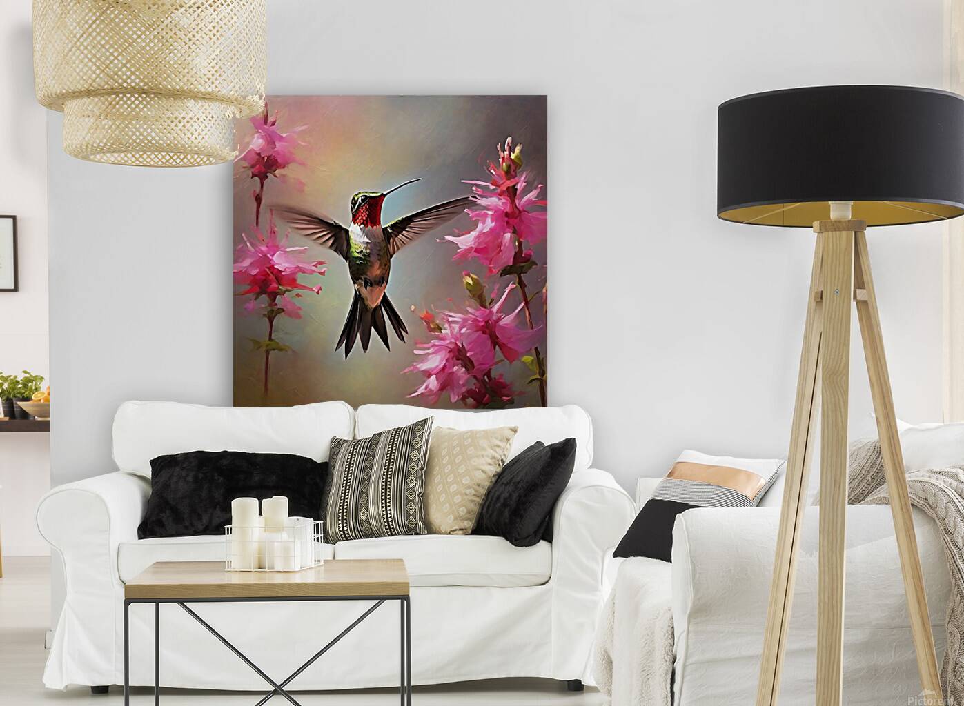 The Ruby throated hummingbird Reproduction