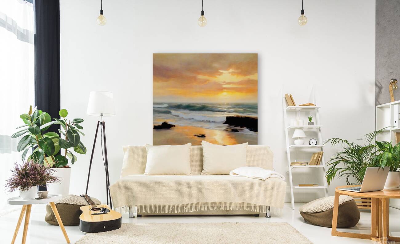 Coastal sunrise Reproduction