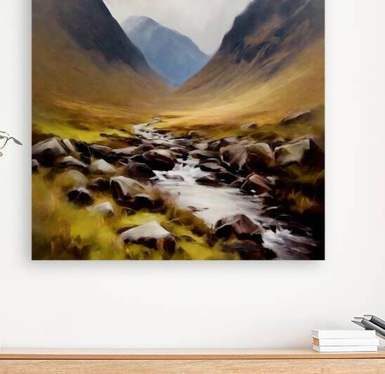 Peaceful mountain Glen Coe by Island Art Studio