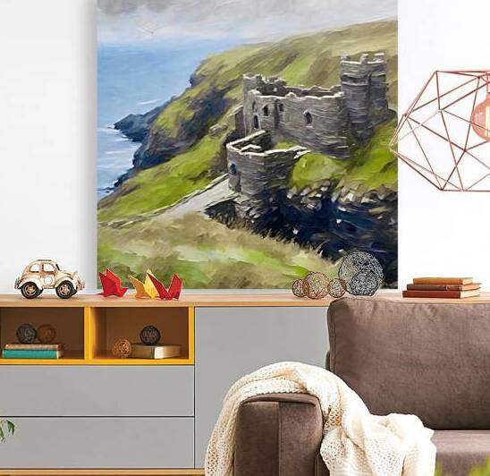 Tintagel Castle by Island Art Studio