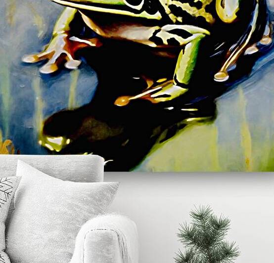 The American green tree frog by Island Art Studio