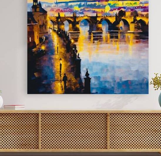 The Charles Bridge Prague by Island Art Studio