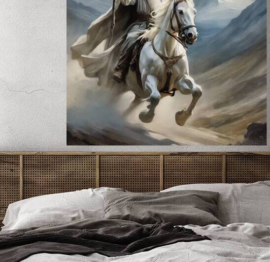 Gandalf on his charger by Island Art Studio