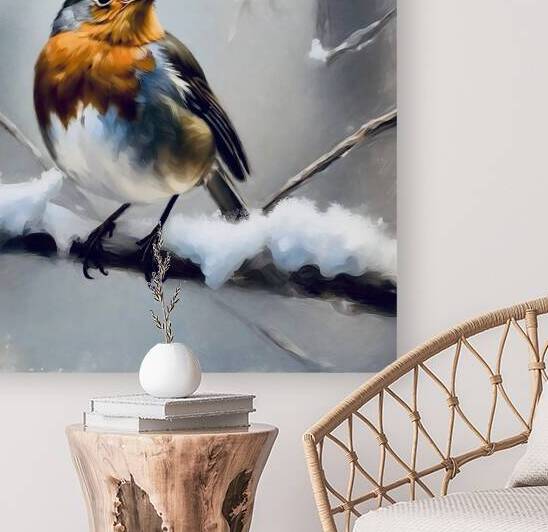 Little Robin redbreast by Island Art Studio