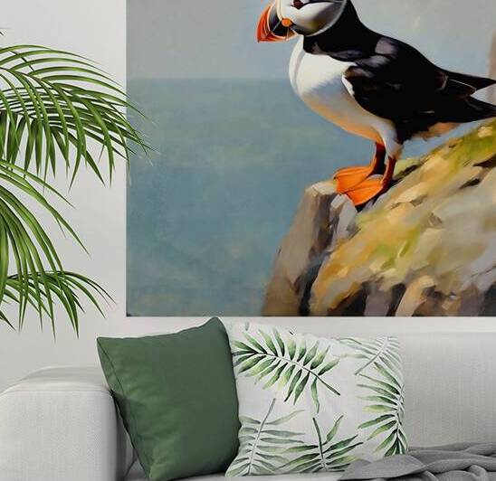 A cute Puffin by Island Art Studio