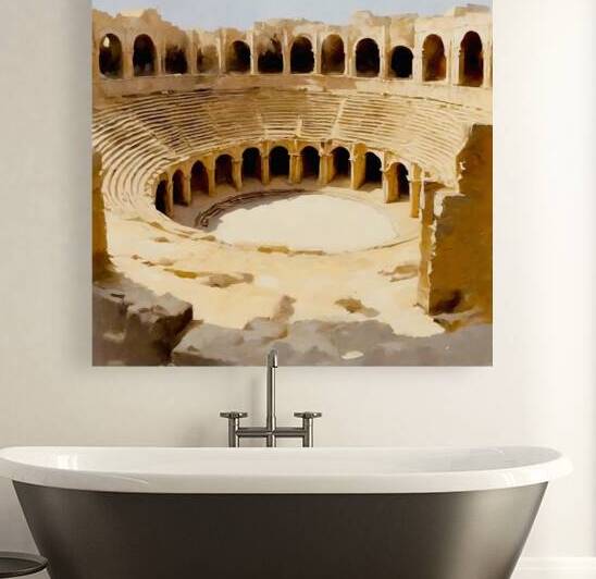 Amphitheatre El Jem by Island Art Studio