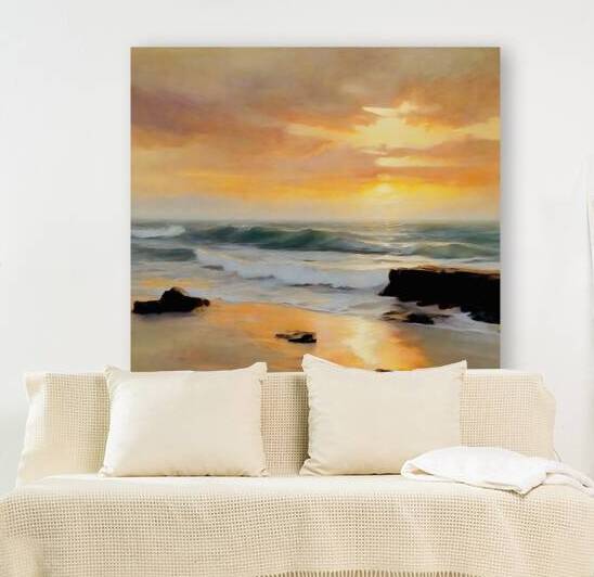 Coastal sunrise Reproduction