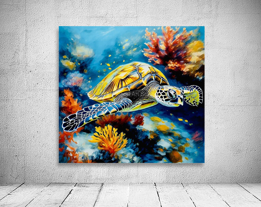 Hawksbill Turtle Wall Preview