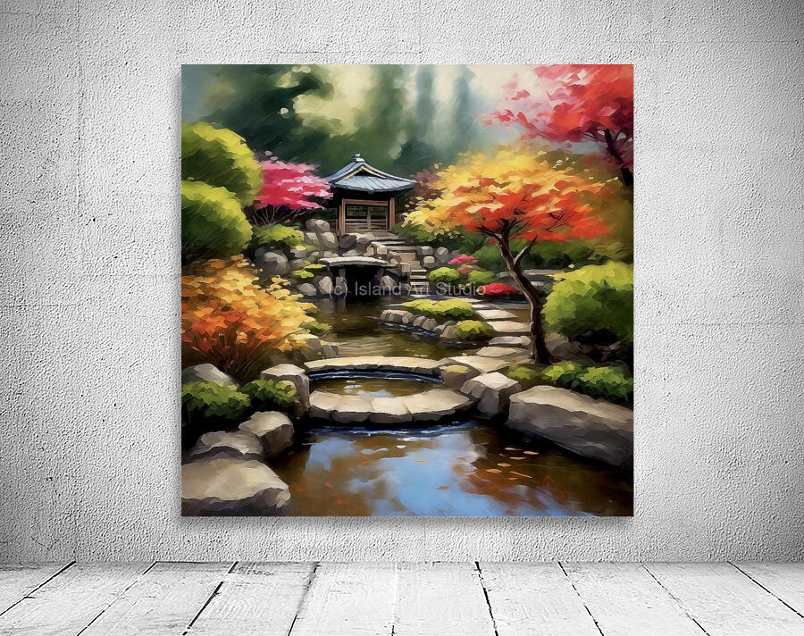 Tranquil Japanese garden Wall Preview