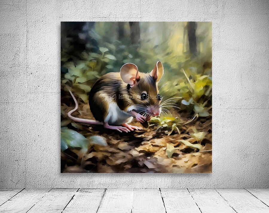 Cute deer mouse Wall Preview