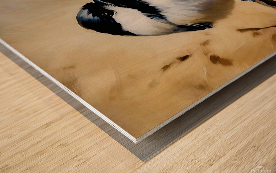 Black Capped Chickadee  Wood print