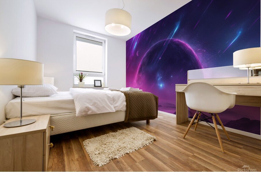 Neon Sky V1 Mural print