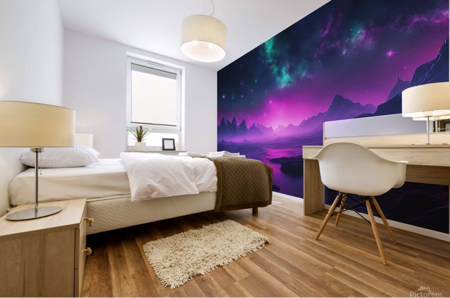 Neon Sky V8 Mural print