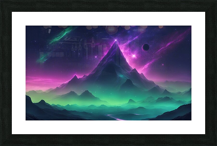 Neon Sky V5 Picture Frame print