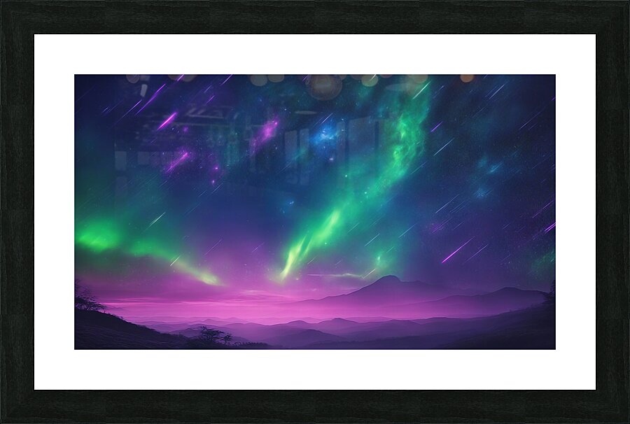 Neon Sky V10 Picture Frame print