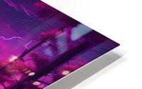 Neon Lightning V5 HD Metal print
