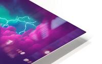 Neon Lightning V8 HD Metal print