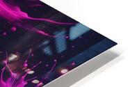 Neon Paint Splashes V6 HD Metal print
