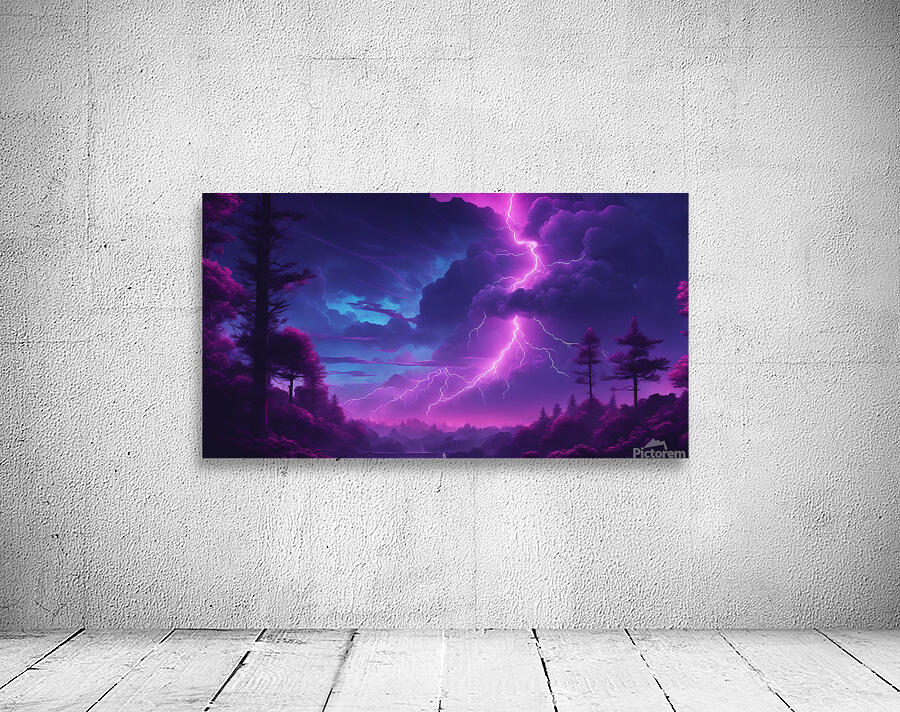 Neon Lightning V1 Wall Preview