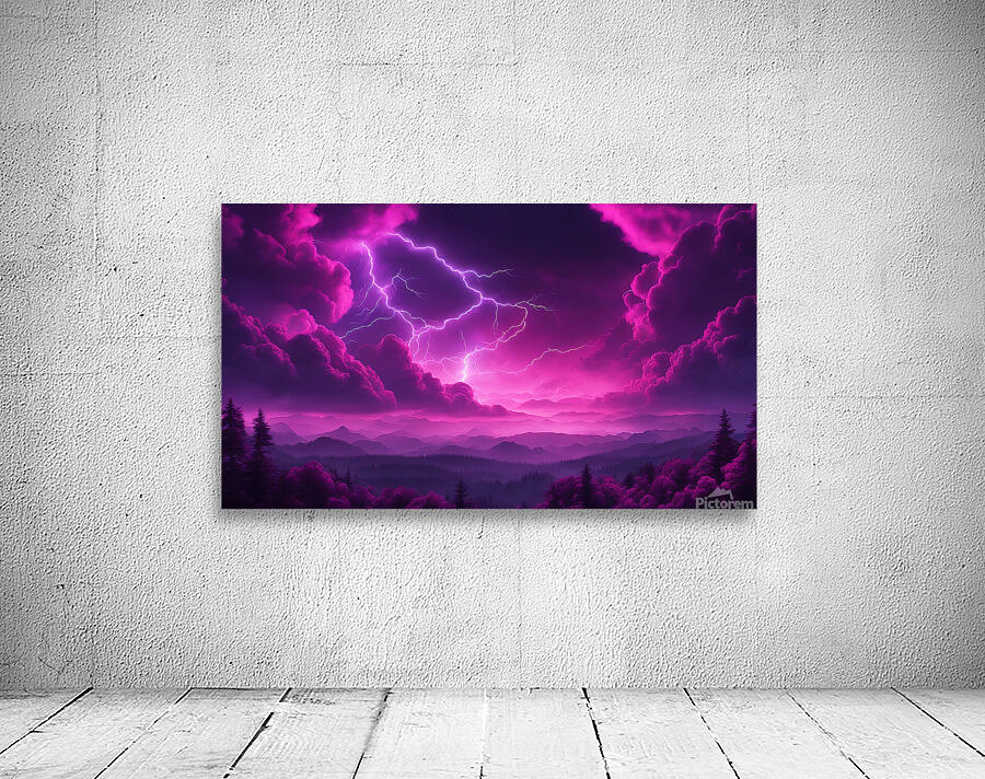 Neon Lightning V2 Wall Preview