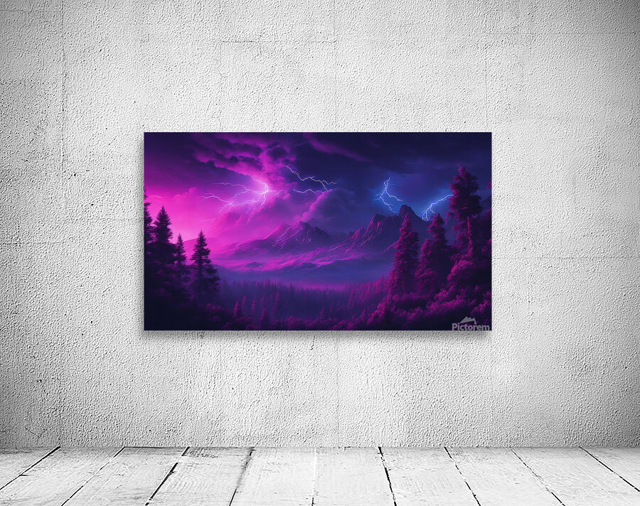 Neon Lightning V4 Wall Preview
