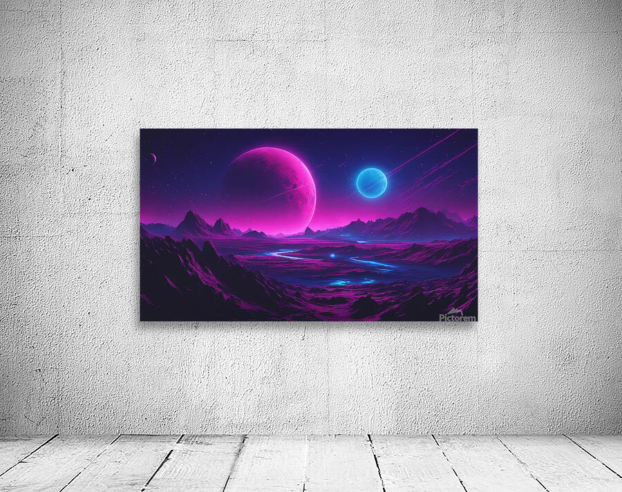 Neon Planet V2 Wall Preview