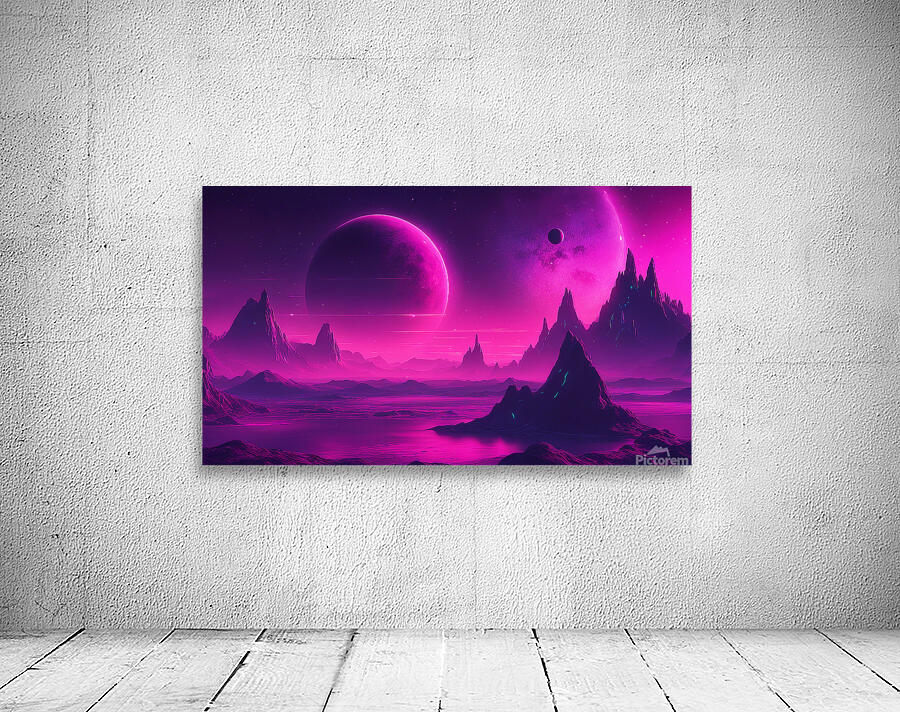 Neon Planet V4 Wall Preview