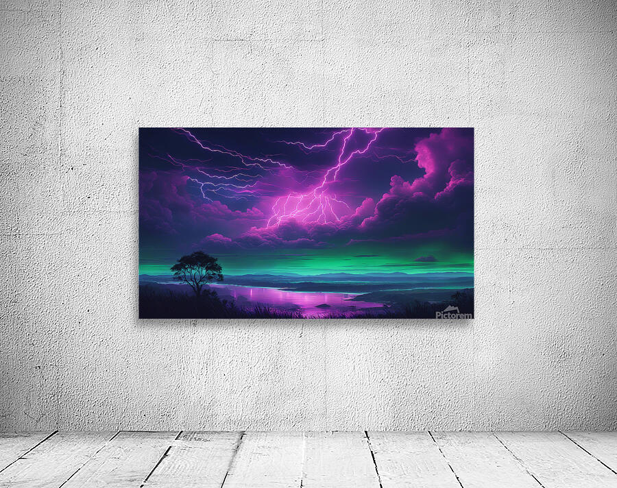 Neon Lightning V10 Wall Preview