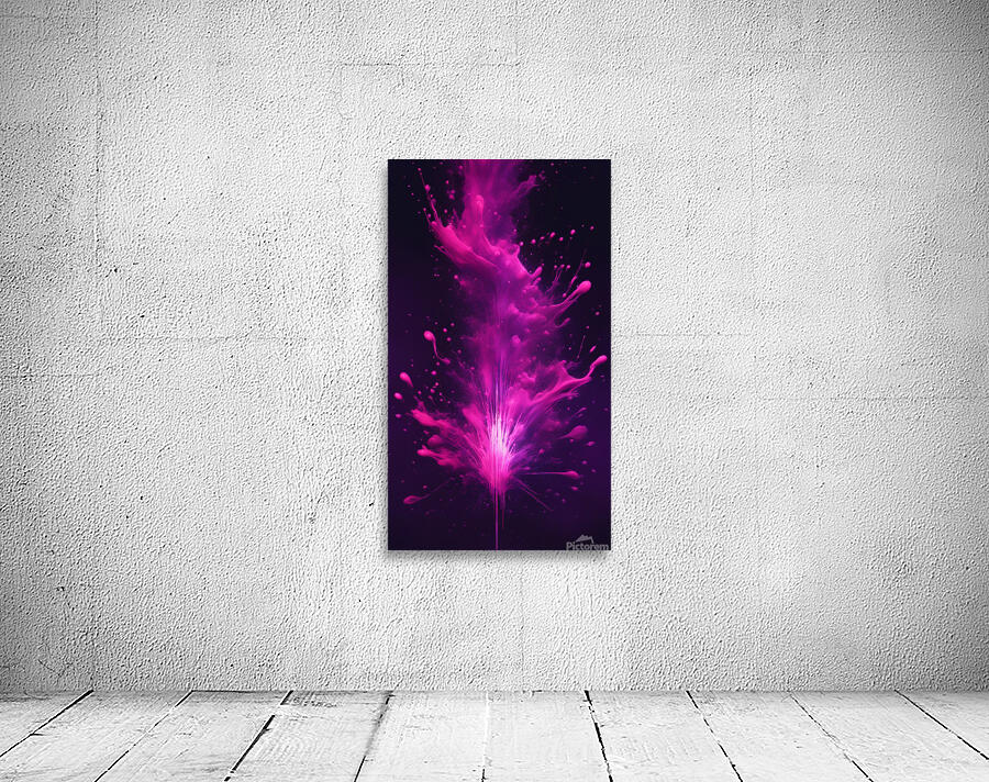 Neon Paint Splashes V4 Wall Preview