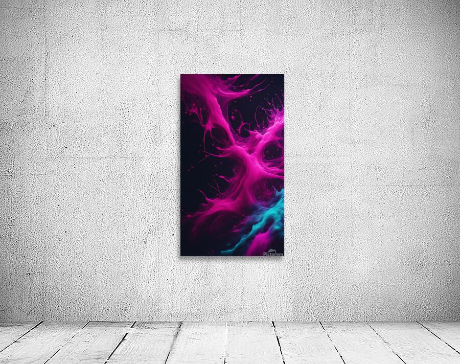 Neon Paint Splashes V6 Wall Preview