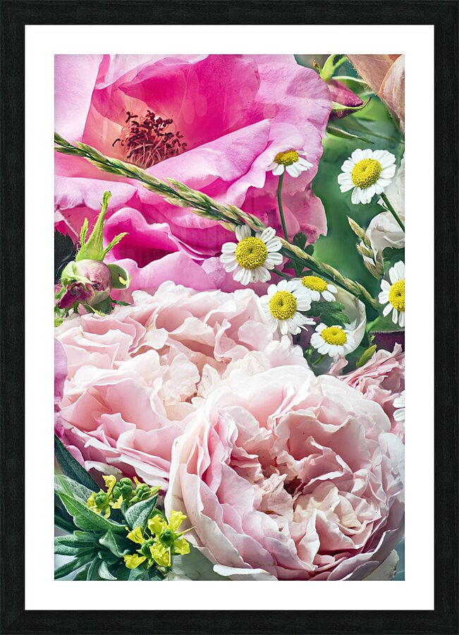 Abundant flowers Picture Frame print