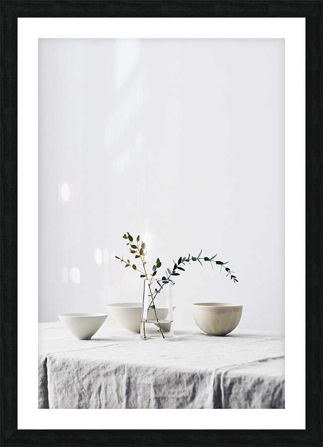 peaceful table setting  Picture Frame print