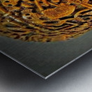 Carved human skull Metal print