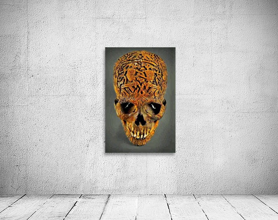 Carved human skull Wall Preview