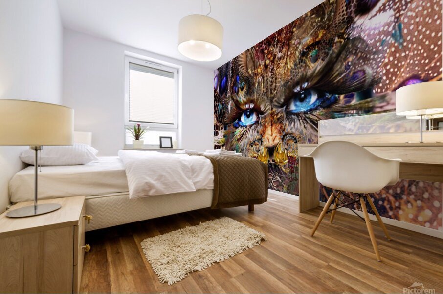 King Leostride Motti Mural print