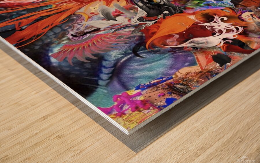 Chronos Wood print