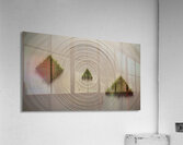 Zen Intersections: Moss & Circles Acrylic Print