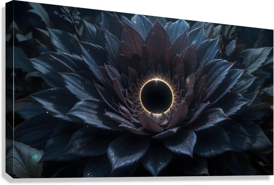 Eclipse Bloom: The Hidden Garden Canvas Print