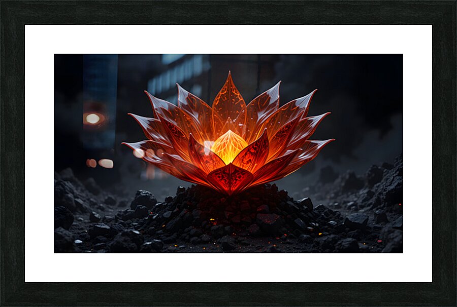 Phoenix Bloom: Fire from Ash Picture Frame print