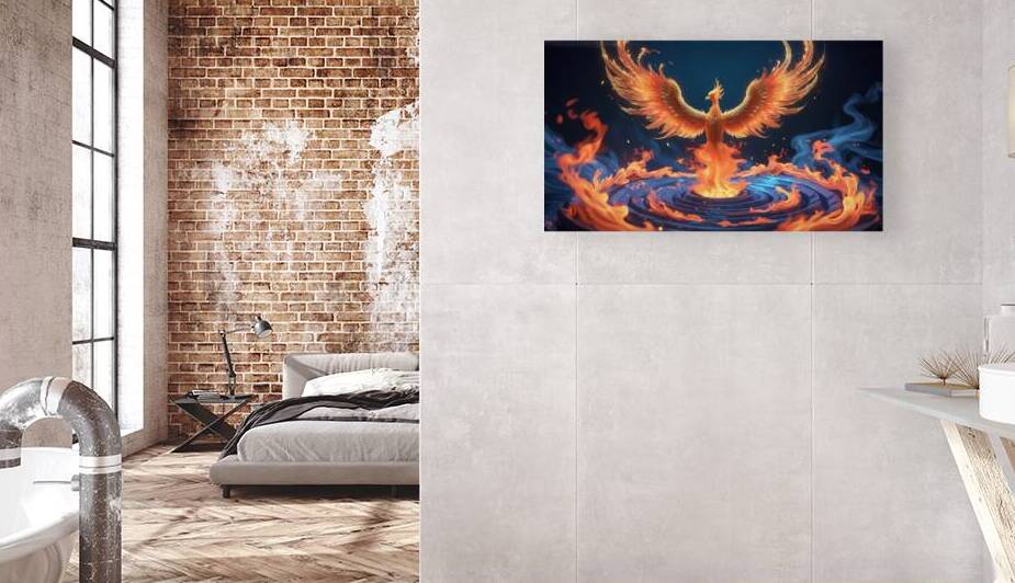 Phoenix Reborn – Mystical Fire Meets AI Magic by osboii ssousi