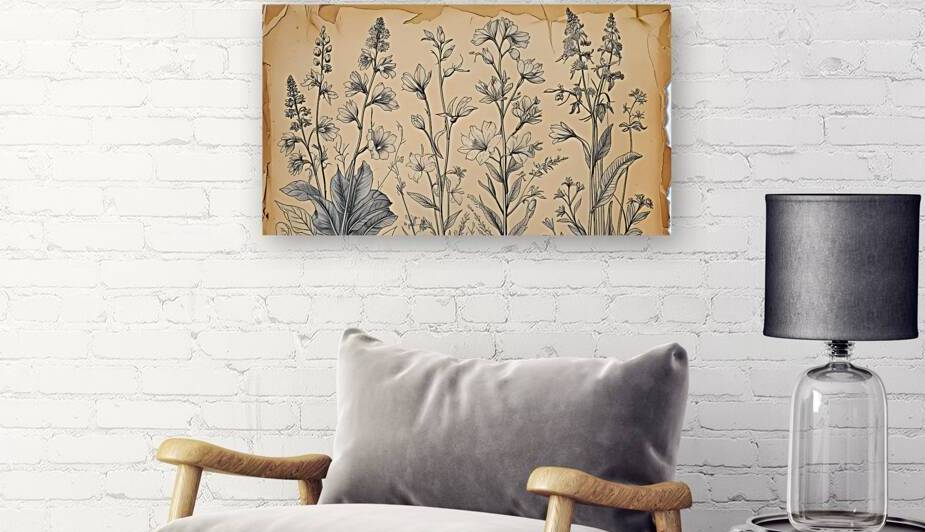 Whispers of Nature: Antique Wildflower Illustration by osboii ssousi